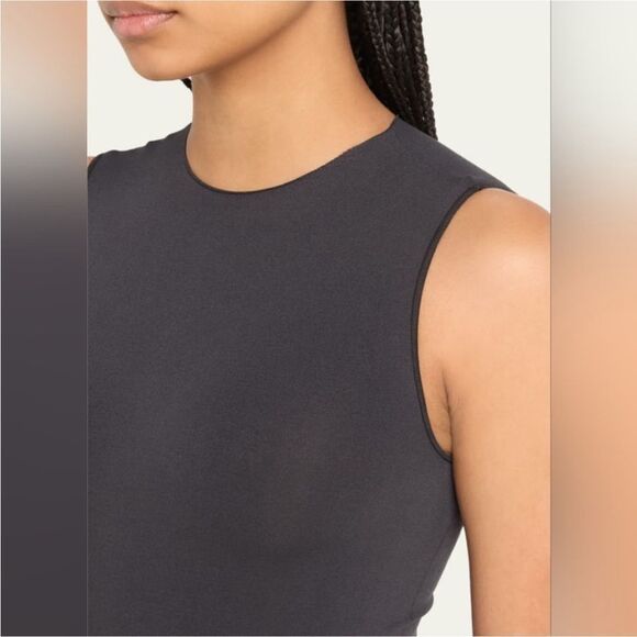 SKIMS Raw High Crew Neck Gunmetal Gray Bodysuit Sz 4X/5X NWOT - Picture 5 of 16